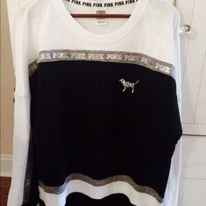 BLING ✨ Victoria's Secret PINK Varsity Sweatshirt